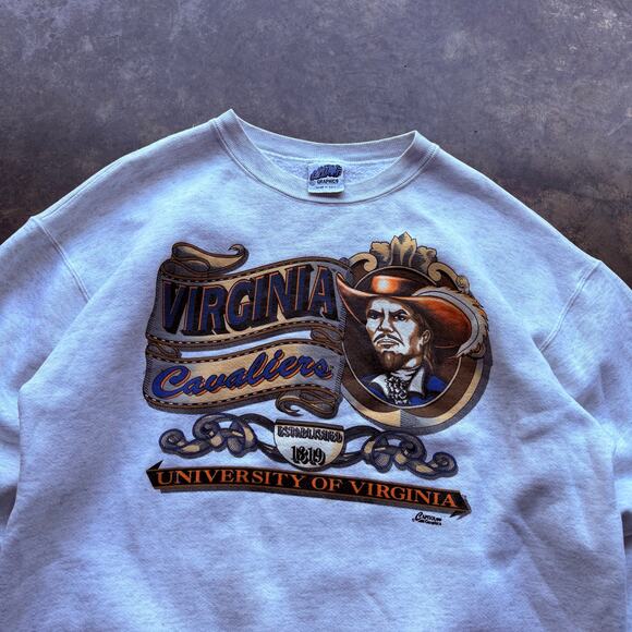 Very Rare‎ Vintage Virginia Cavaliers Sweatshirt - Picture 2 of 4